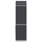 Portalegna Antracite 40x45x170 cm Acciaio Zincato