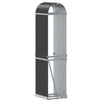 Portalegna Antracite 40x45x170 cm Acciaio Zincato