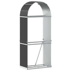 Portalegna Antracite 80x45x190 cm Acciaio Zincato