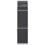 Portalegna Antracite 80x45x190 cm Acciaio Zincato