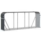 Portalegna Antracite 234x45x100 cm Acciaio Zincato
