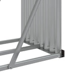 Portalegna Antracite 234x45x100 cm Acciaio Zincato