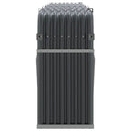 Portaceppi Antracite 300x45x100 cm in Acciaio Zincato