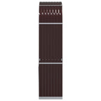 Portaceppi Marrone 80x45x190 cm in Acciaio Zincato