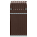 Portaceppi Marrone 120x45x100 cm in Acciaio Zincato