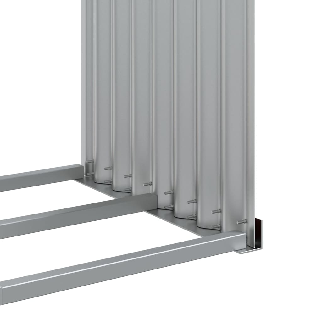 Portaceppi Marrone 120x45x100 cm in Acciaio Zincato