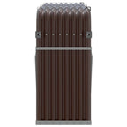Portaceppi Marrone 180x45x100 cm in Acciaio Zincato