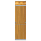 Portaceppi Effetto Legno 40x45x170 cm in Acciaio Zincato