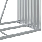 Portaceppi Effetto Legno 80x45x190 cm in Acciaio Zincato