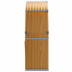 Portaceppi Effetto Legno 120x45x140 cm in Acciaio Zincato