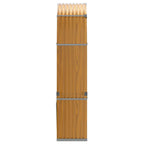 Portaceppi Effetto Legno 120x45x210 cm in Acciaio Zincato