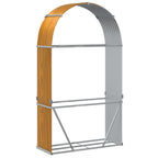 Portaceppi Effetto Legno 120x45x210 cm in Acciaio Zincato