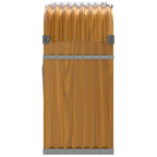Portaceppi Effetto Legno 120x45x100 cm in Acciaio Zincato