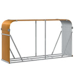 Portaceppi Effetto Legno 180x45x100 cm in Acciaio Zincato
