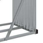 Portaceppi Effetto Legno 180x45x100 cm in Acciaio Zincato