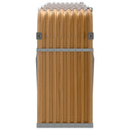 Portaceppi Effetto Legno 234x45x100 cm in Acciaio Zincato