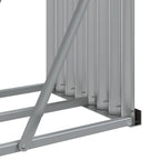 Portaceppi Effetto Legno 234x45x100 cm in Acciaio Zincato