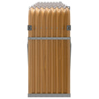 Portaceppi Effetto Legno 300x45x100 cm in Acciaio Zincato