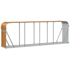 Portaceppi Effetto Legno 300x45x100 cm in Acciaio Zincato