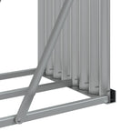 Portaceppi Effetto Legno 300x45x100 cm in Acciaio Zincato