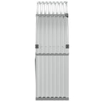 Portaceppi Argento 120x45x140 cm in Acciaio Zincato