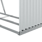 Portaceppi Argento 120x45x140 cm in Acciaio Zincato