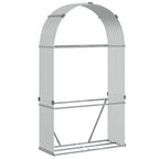 Portaceppi Argento 120x45x210 cm in Acciaio Zincato
