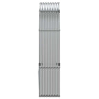 Portaceppi Argento 120x45x210 cm in Acciaio Zincato