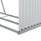 Portaceppi Argento 120x45x210 cm in Acciaio Zincato