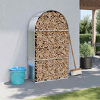 Portaceppi Argento 120x45x210 cm in Acciaio Zincato
