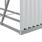 Portaceppi Argento 180x45x100 cm in Acciaio Zincato