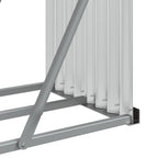 Portaceppi Argento 180x45x100 cm in Acciaio Zincato