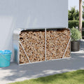 Portaceppi Argento 180x45x100 cm in Acciaio Zincato
