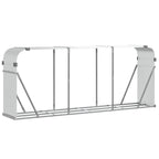 Portaceppi Argento 234x45x100 cm in Acciaio Zincato