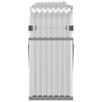 Portaceppi Argento 234x45x100 cm in Acciaio Zincato