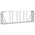 Portaceppi Argento 300x45x100 cm in Acciaio Zincato