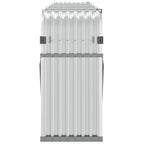 Portaceppi Argento 300x45x100 cm in Acciaio Zincato