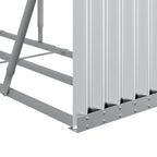 Portaceppi Argento 300x45x100 cm in Acciaio Zincato