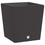 Fioriera con Interno Rimovibile Marrone 21 / 32 L PP Rattan
