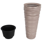Fioriera con Interno Rimovibile Moca 18/45 L PP Scanalato