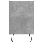 Comodini 2 pz Grigio Cemento 40x30x50 cm in Legno Multistrato