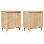 Comodini 2 pz Rovere Sonoma 40x30x50 cm in Legno Multistrato