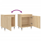 Comodini 2 pz Rovere Sonoma 40x30x50 cm in Legno Multistrato