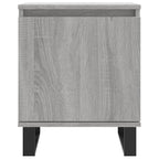 Comodini Grigio Sonoma 2 pz 40x30x50 cm in Legno Multistrato