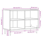 Mobile Porta TV Grigio Sonoma 69,5x30x50cm in Legno Multistrato