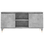 Mobile Porta TV Grigio Cemento 104x35x50cm in Legno Multistrato