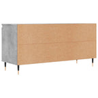 Mobile Porta TV Grigio Cemento 104x35x50cm in Legno Multistrato
