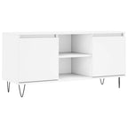 Mobile Porta TV Bianco 104x35x50 cm in Legno Multistrato