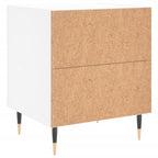 Comodini 2 pz Bianchi 40x35x47,5 cm in Legno Multistrato