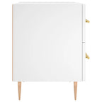Comodini 2 pz Bianchi 40x35x47,5 cm in Legno Multistrato